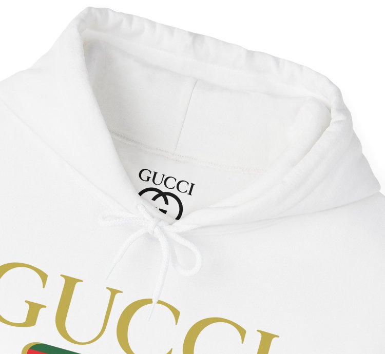 Gucci Gg Logo White Hoodie - Size Usa