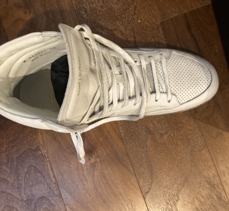 Nib Saint Laurent Sl10 High Tops Rare 45