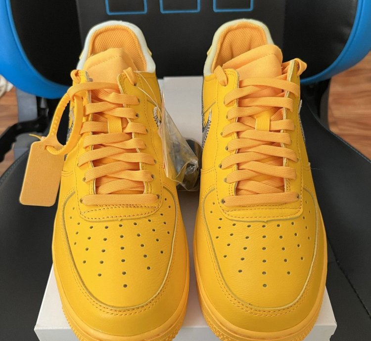 Nike Air Force 1 Low Off-white University Gold Ica Lemonade