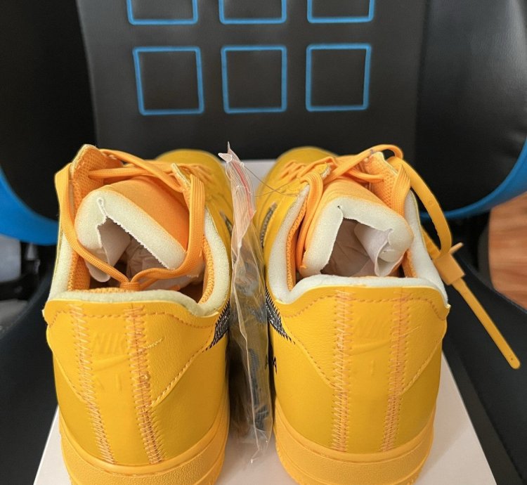 Nike Air Force 1 Low Off-white University Gold Ica Lemonade