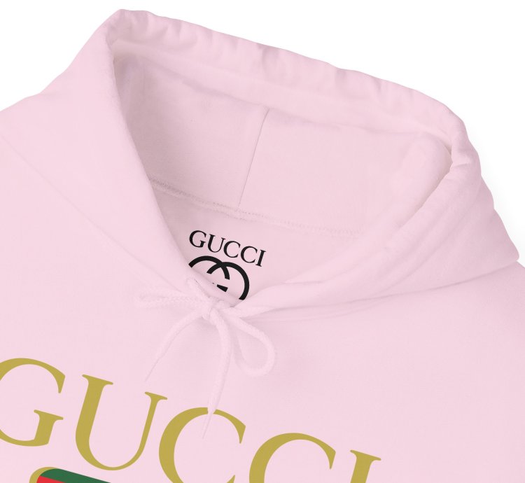 Gucci Gg Logo Light Pink Hoodie - Size Usa