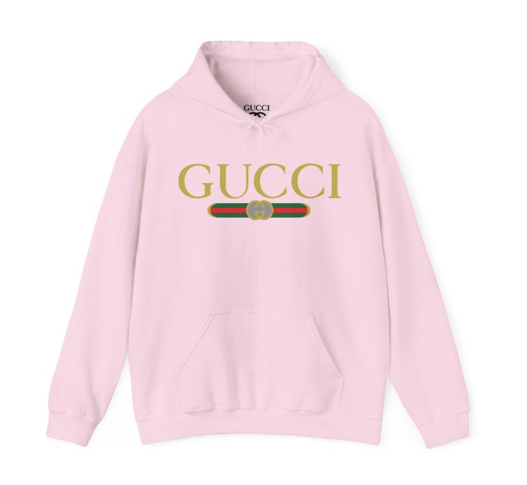 Gucci Gg Logo Light Pink Hoodie - Size Usa