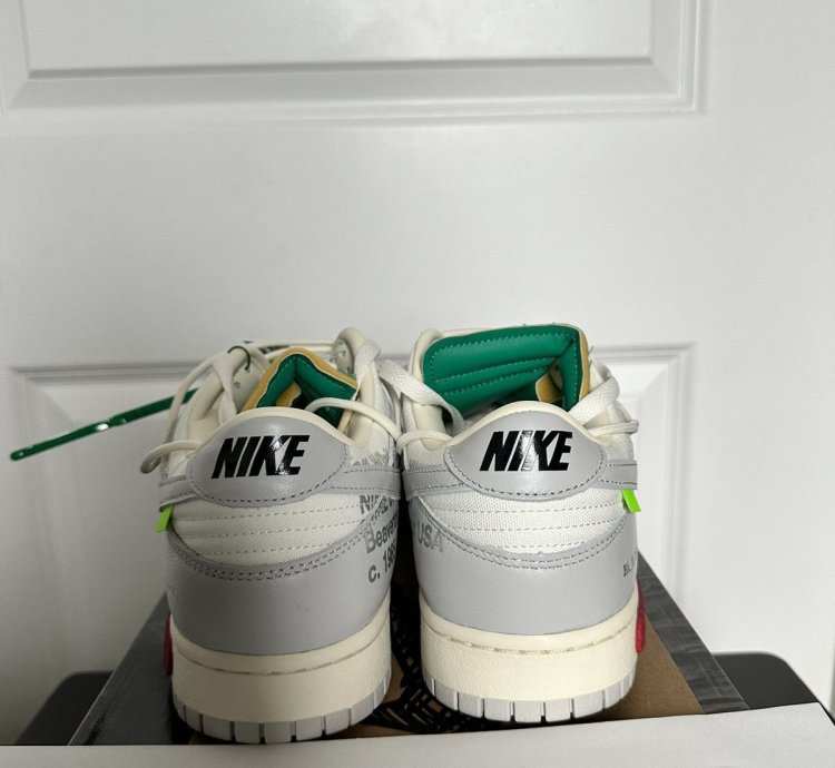 Nike Dunk Low Off-white Lot 25 Sail Neutral Grey-pale Ivory