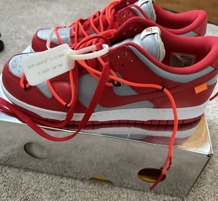 Nike Dunk Low Off-white University Red