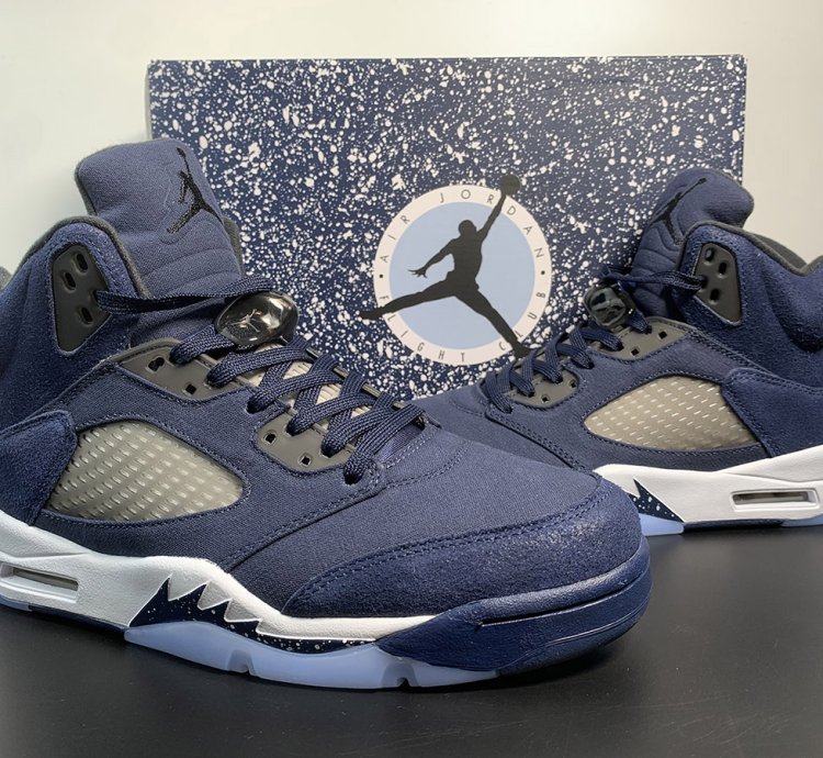 Nike Air Jordan 5 Retro Georgetown Midnight Navy