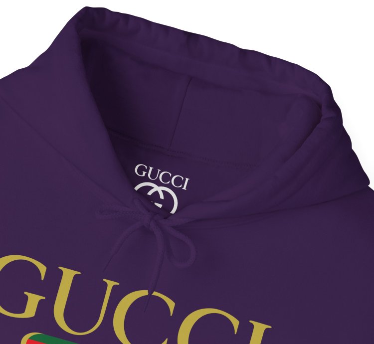 Gucci Gg Logo Purple Hoodie - Size Usa