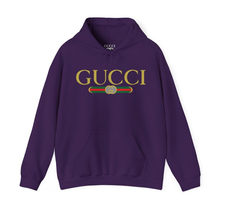 Gucci Gg Logo Purple Hoodie - Size Usa