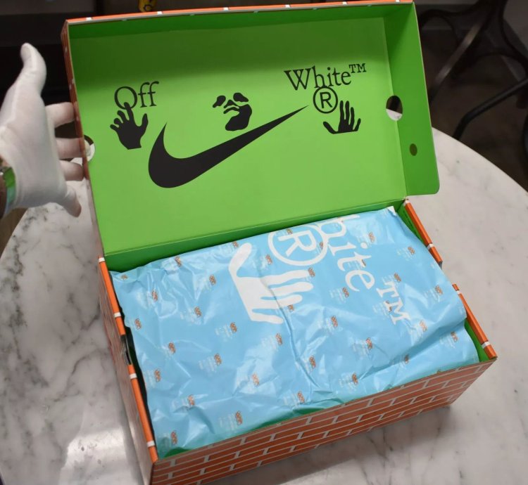 Nike Off White Virgil Abloh Air Force 1 Mid Sneakers Black Clear