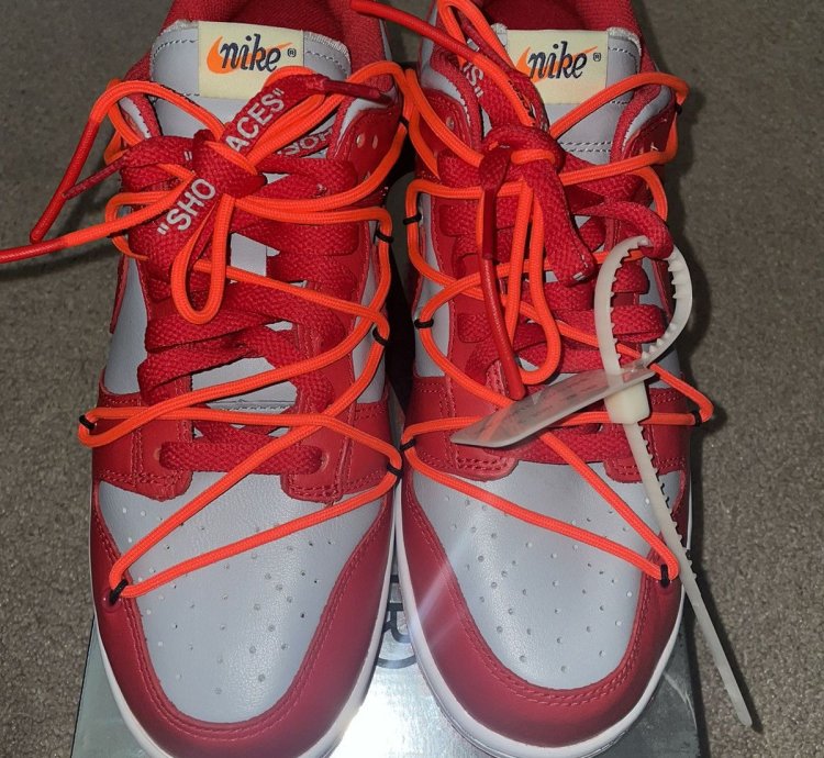 Nike Off-white University Red Dunk Low