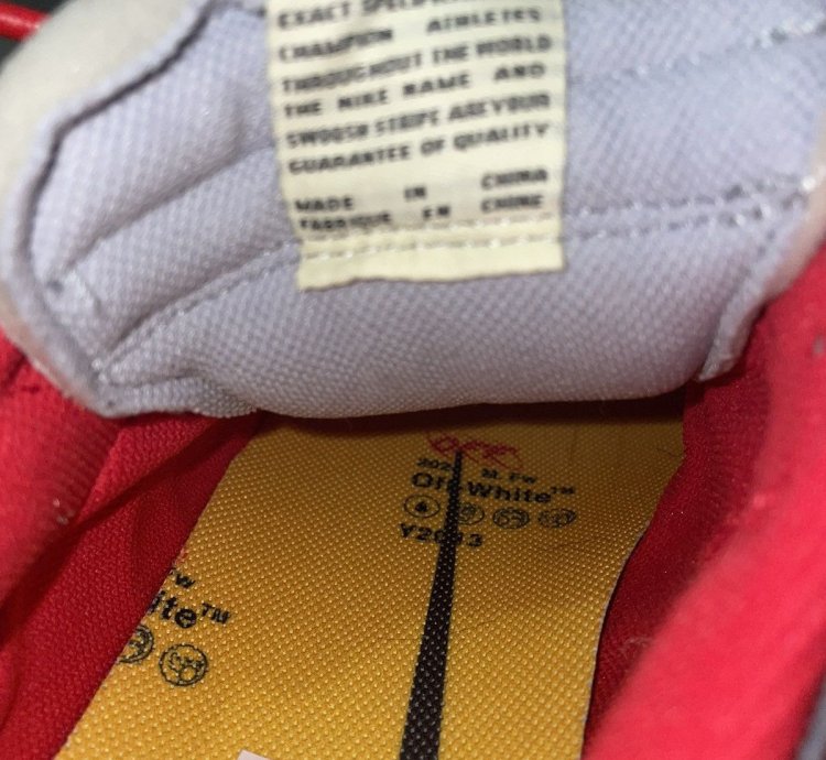 Nike Off-white University Red Dunk Low