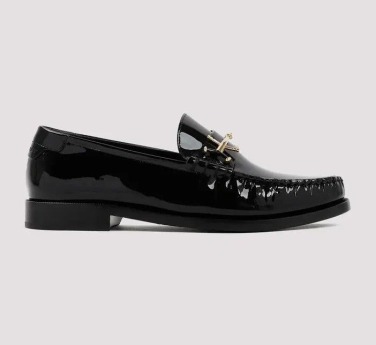 O1bcso1str1024 Le Loafer Penny Slippers In Black
