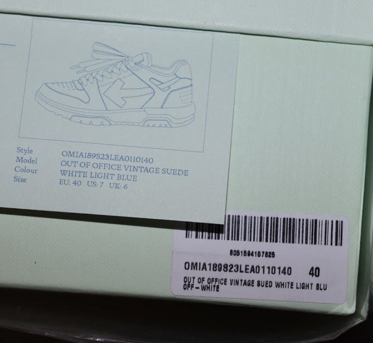 O1rshd1 2 Out Of Office Sneakers In Light Blue Vintage