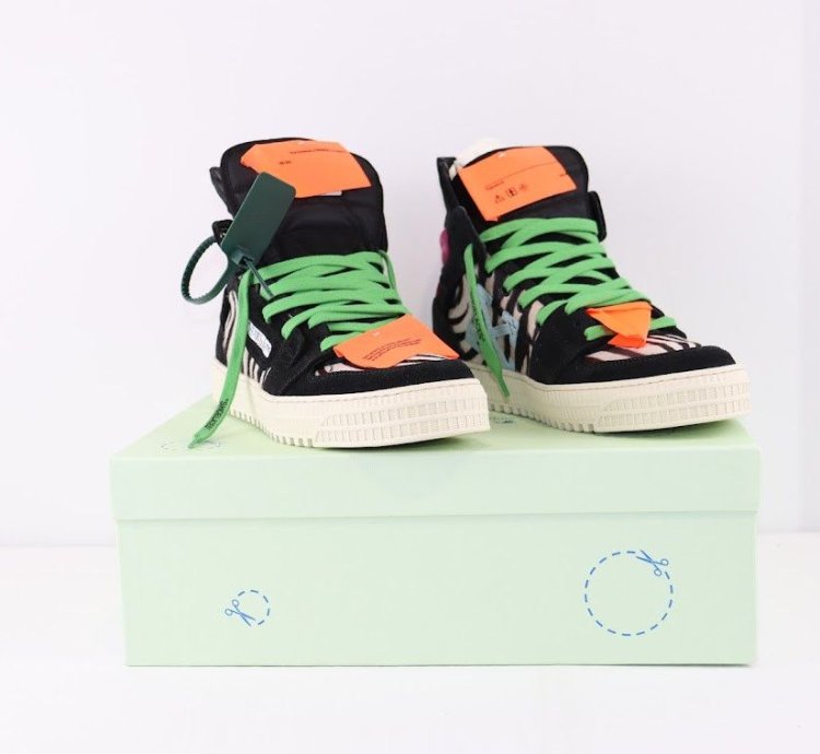O1rshd1 3 0 Off Court Leather Sneakers In Zebra Black