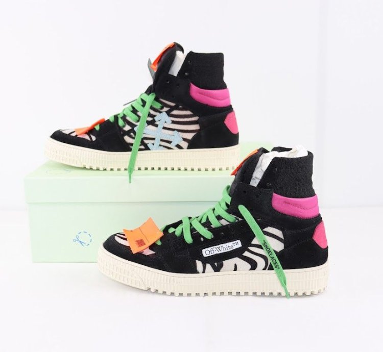 O1rshd1 3 0 Off Court Leather Sneakers In Zebra Black