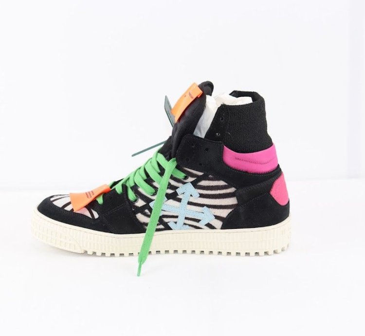 O1rshd1 3 0 Off Court Leather Sneakers In Zebra Black