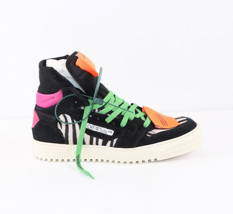 O1rshd1 3 0 Off Court Leather Sneakers In Zebra Black