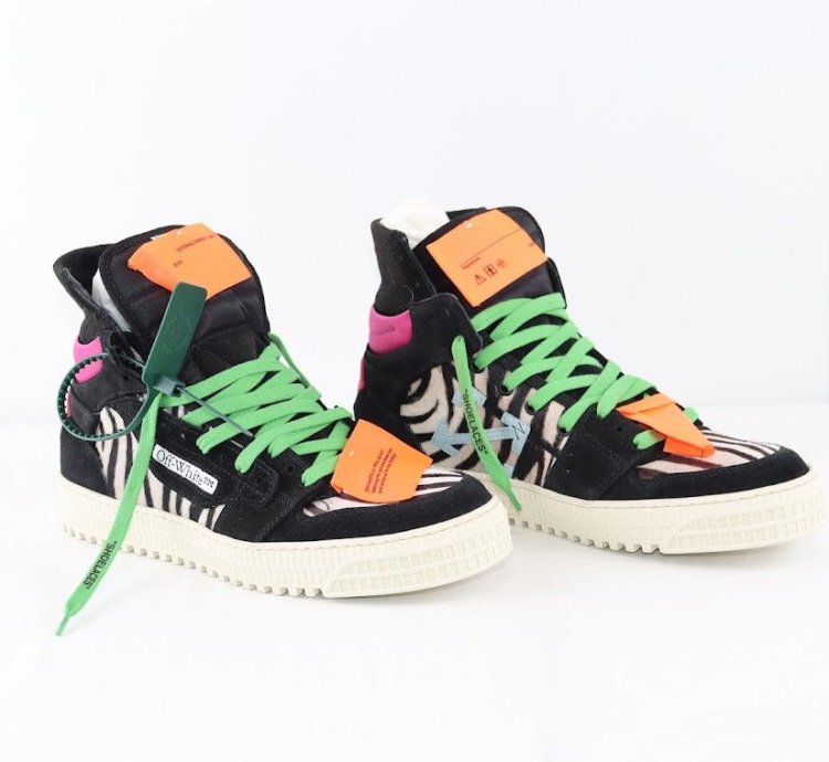 O1rshd1 3 0 Off Court Leather Sneakers In Zebra Black