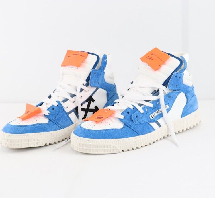 O1rshd1 3 0 Off Court Supreme Suede Sneakers In Blue Black