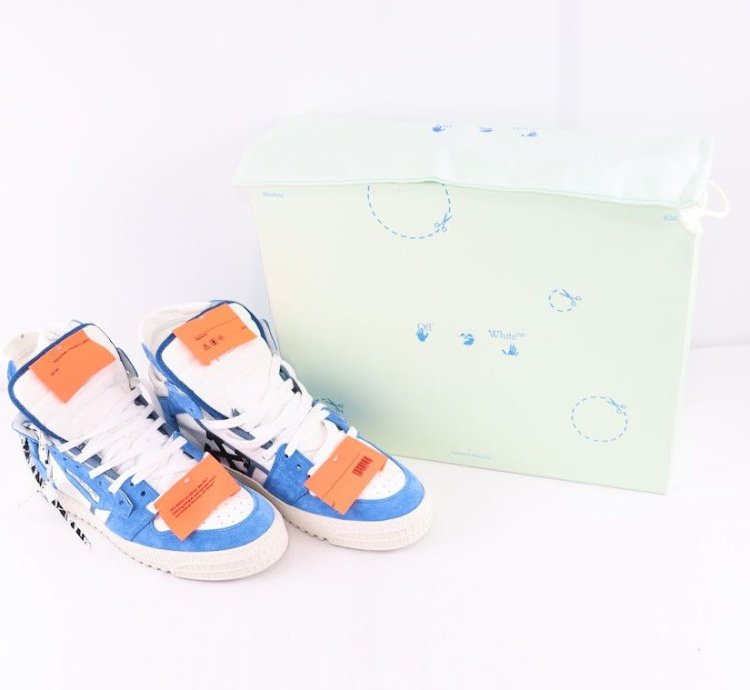 O1rshd1 3 0 Off Court Supreme Suede Sneakers In Blue Black