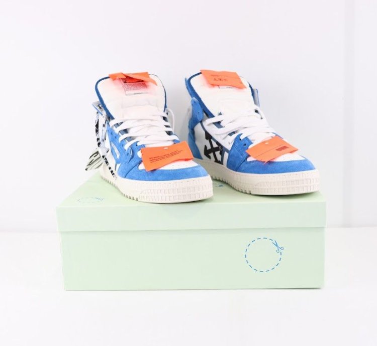 O1rshd1 3 0 Off Court Supreme Suede Sneakers In Blue Black