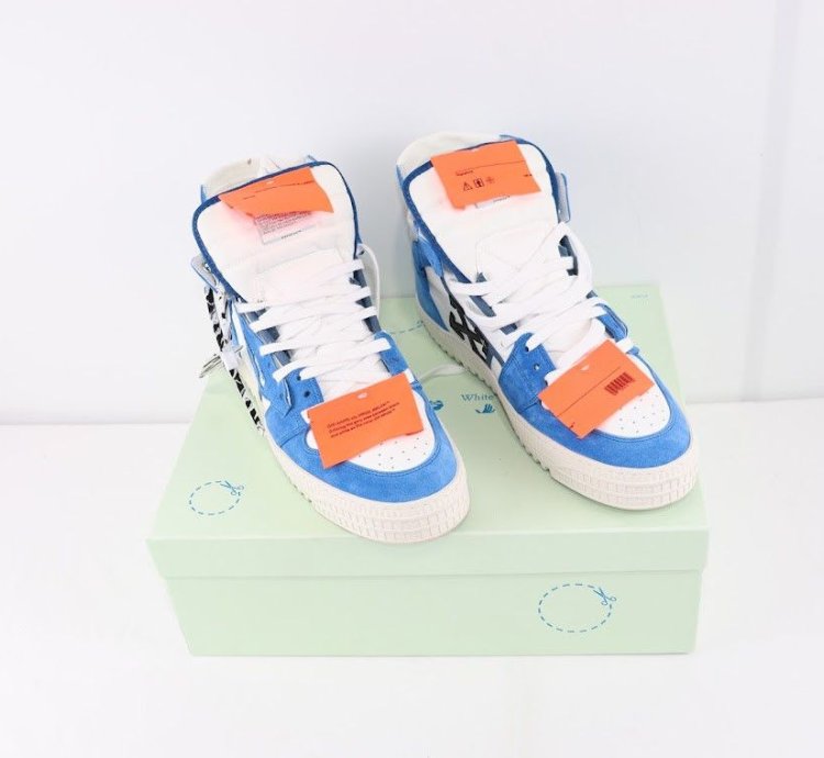 O1rshd1 3 0 Off Court Supreme Suede Sneakers In Blue Black