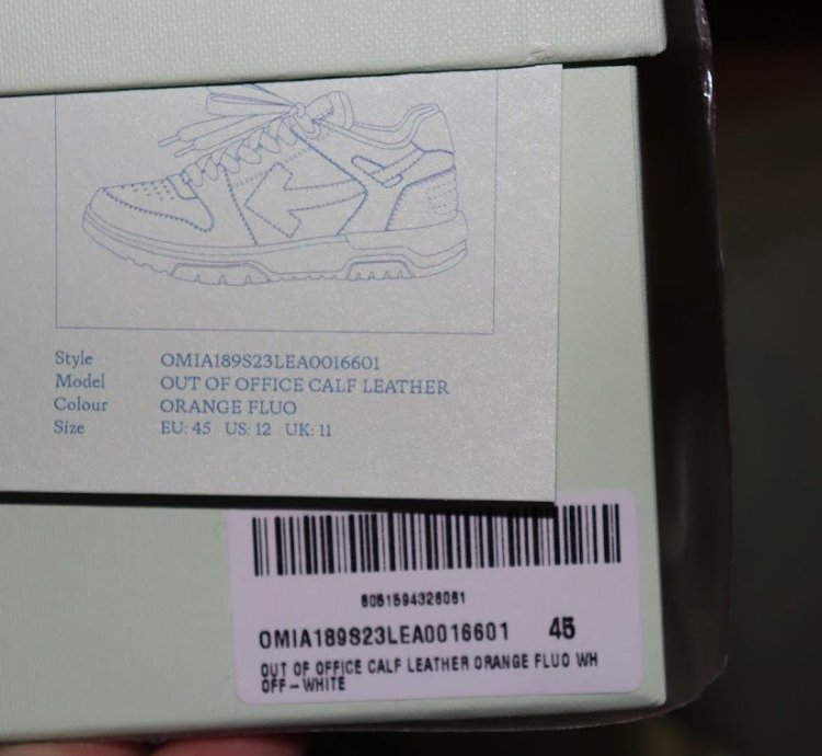 O1rshd1 3 Out Of Office Sneakers In Fluo Orange White