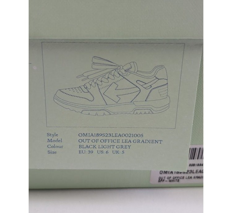 O1rshd1 Low-top Sneakers Out Of Office Lea Gradient Black