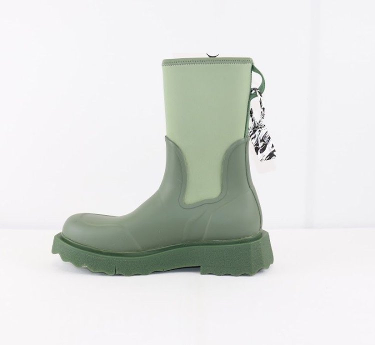 O1rshd1 New Rubber Neoprene Boots In Army Green Orange