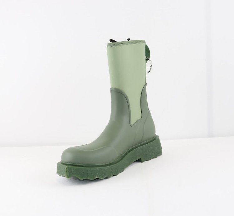 O1rshd1 New Rubber Neoprene Boots In Army Green Orange