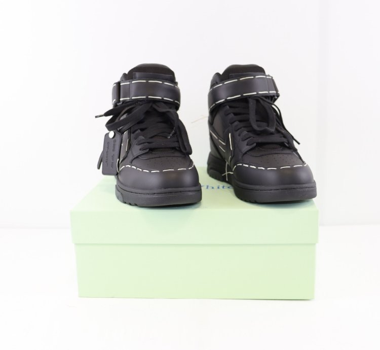 O1rshd1 Ooo Mid Sartorial Stitching Sneakers In Black