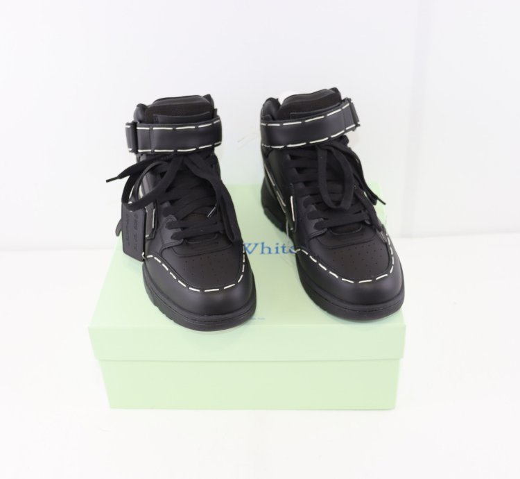 O1rshd1 Ooo Mid Sartorial Stitching Sneakers In Black