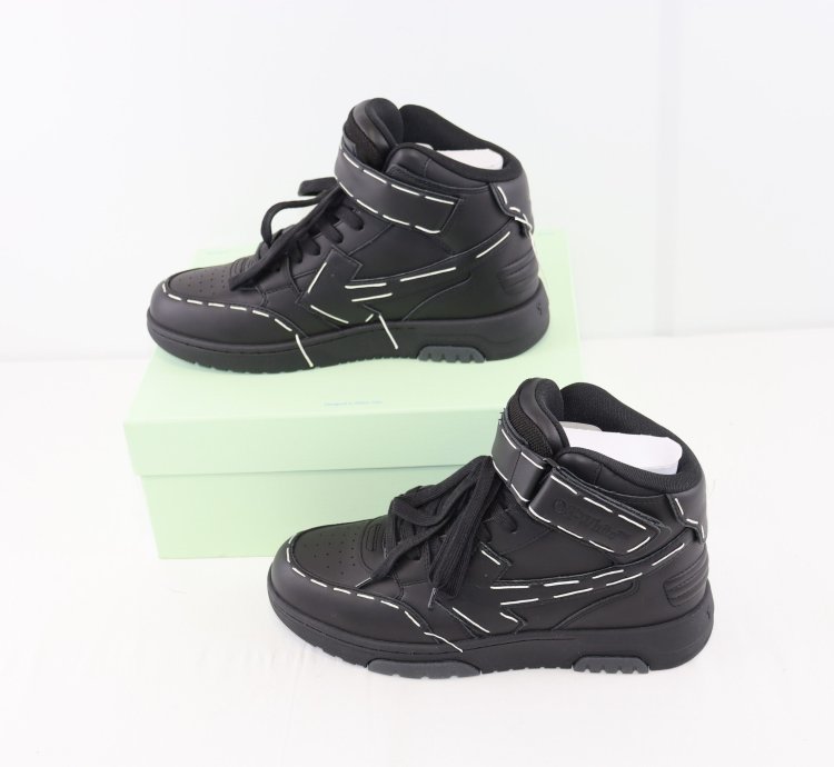 O1rshd1 Ooo Mid Sartorial Stitching Sneakers In Black