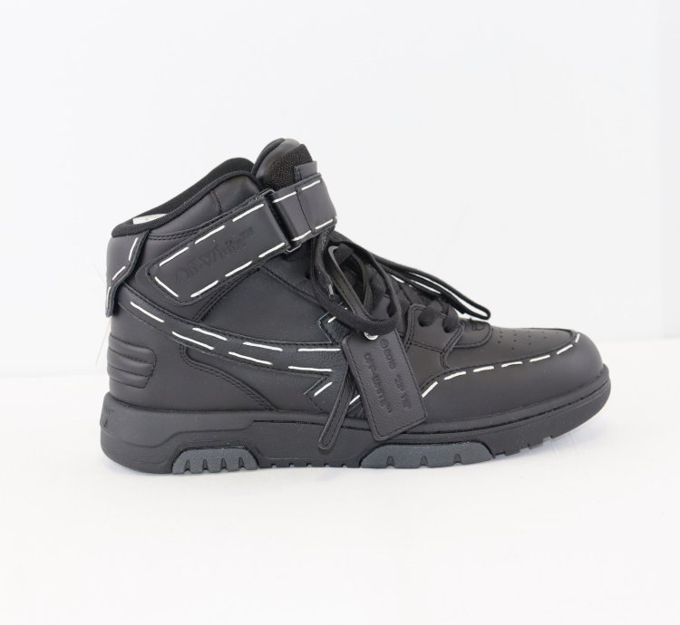 O1rshd1 Ooo Mid Sartorial Stitching Sneakers In Black