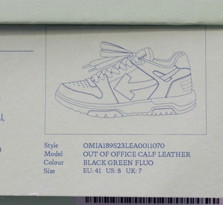 O1rshd1 Out Of Office Calf Leather In Black Green Fluo