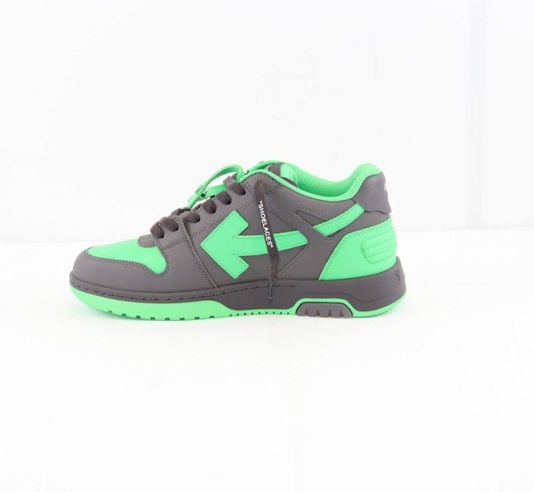 O1rshd1 Out Of Office Calf Leather In Black Green Fluo