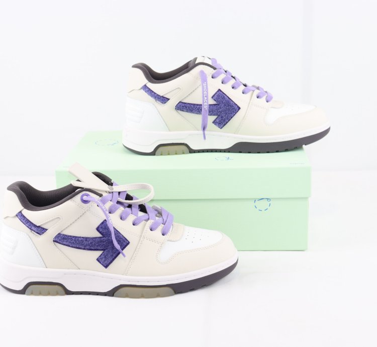 O1rshd1 Out Of Office Sneakers In Cream White Purple