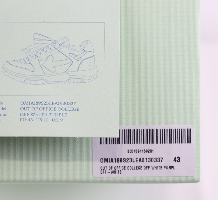 O1rshd1 Out Of Office Sneakers In Cream White Purple