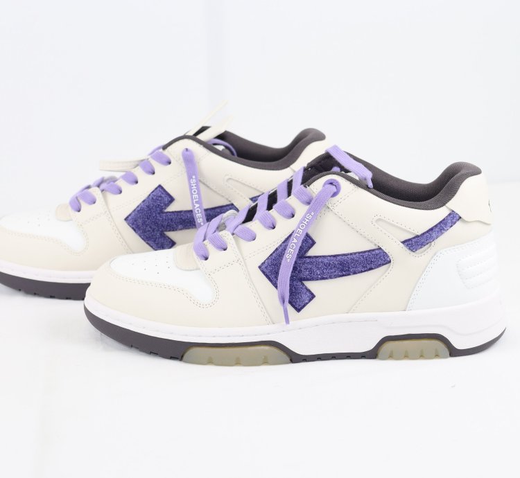 O1rshd1 Out Of Office Sneakers In Cream White Purple
