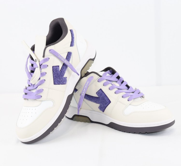 O1rshd1 Out Of Office Sneakers In Cream White Purple
