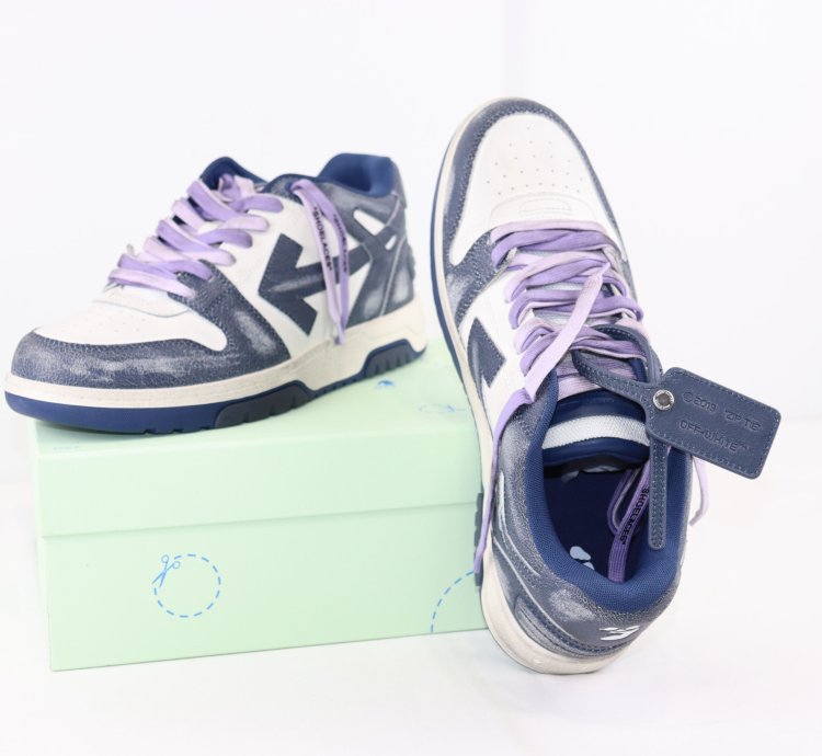 O1rshd1 Out Of Office Sneakers In Vintage Navy Leather