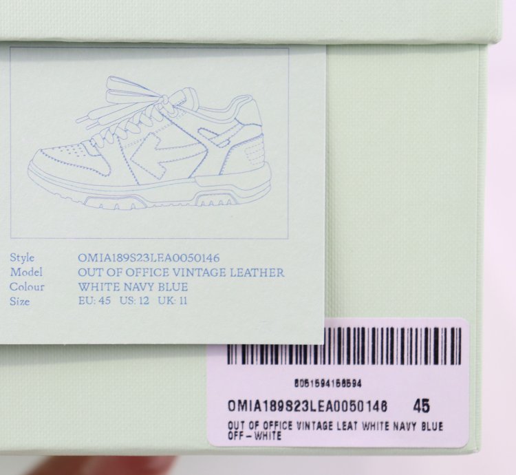 O1rshd1 Out Of Office Sneakers In Vintage Navy Leather