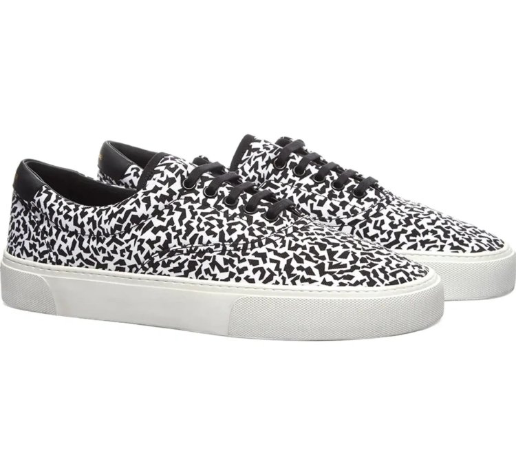 O1s1wg110823 Venice Low Sneakers In Black White Print