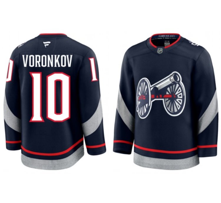 Mens Dmitri Voronkov Jersey 10 Columbus Blue Jackets 2025 Stadium Series