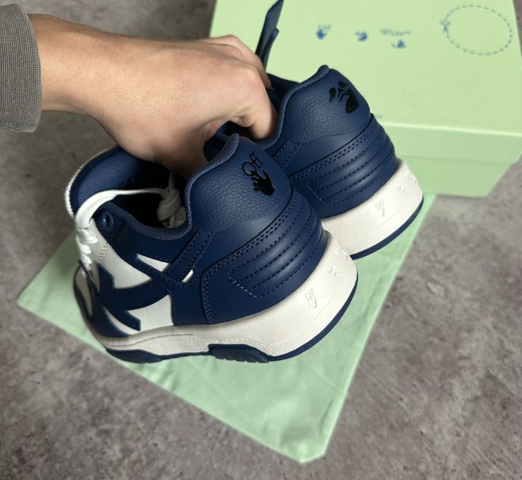 Of White Out Of Office Dark Blue White Low Sneakers