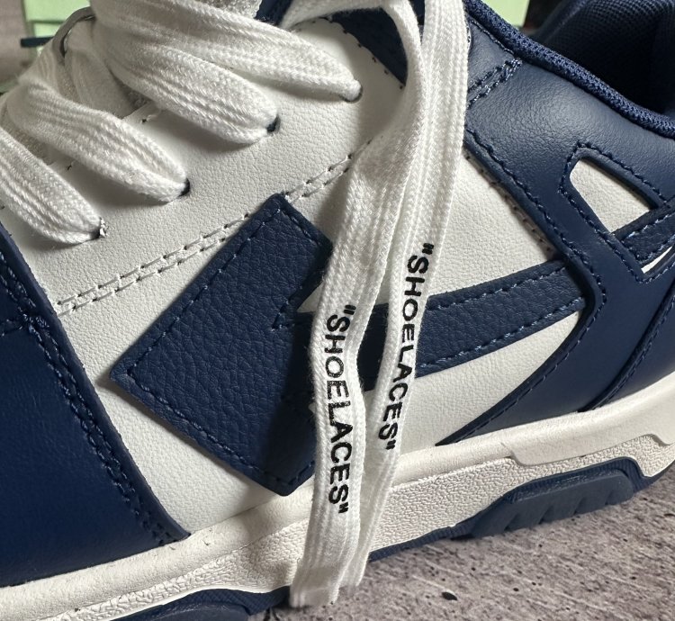 Of White Out Of Office Dark Blue White Low Sneakers