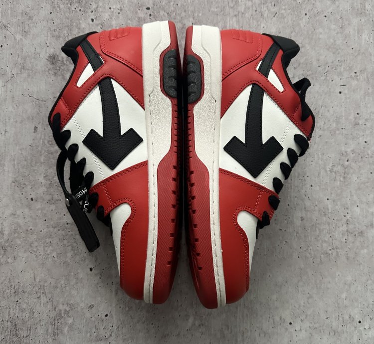 Of White Out Of Office Red Black Low Sneakers