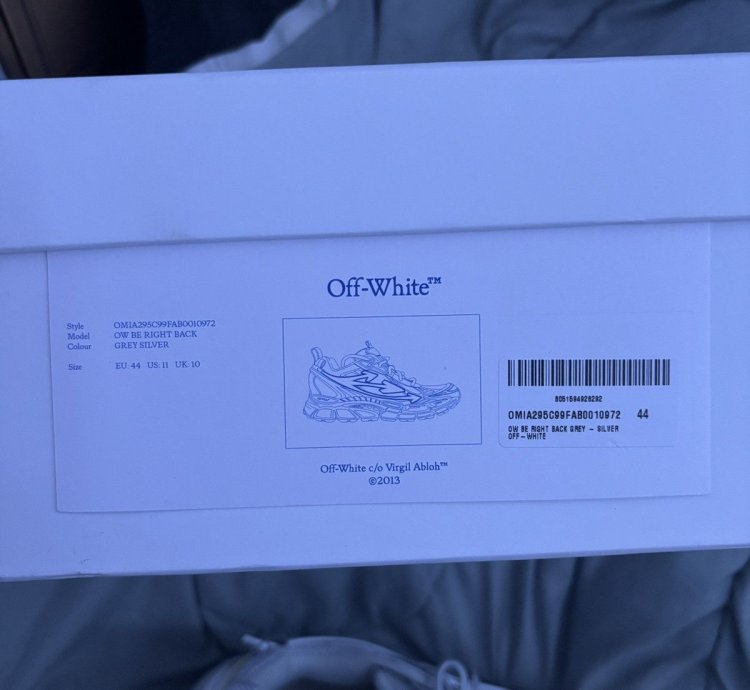 Off White - Be Right Back Sneaker men