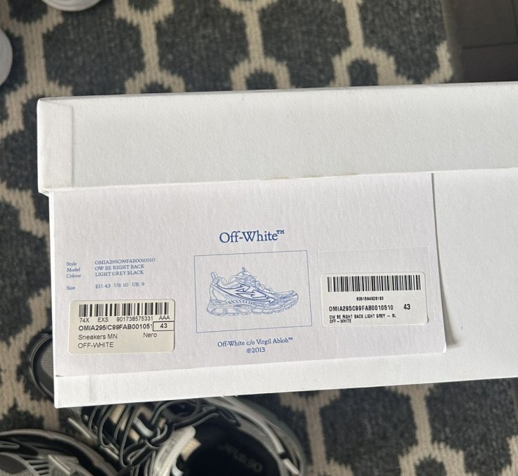 Off White Be Right Back
