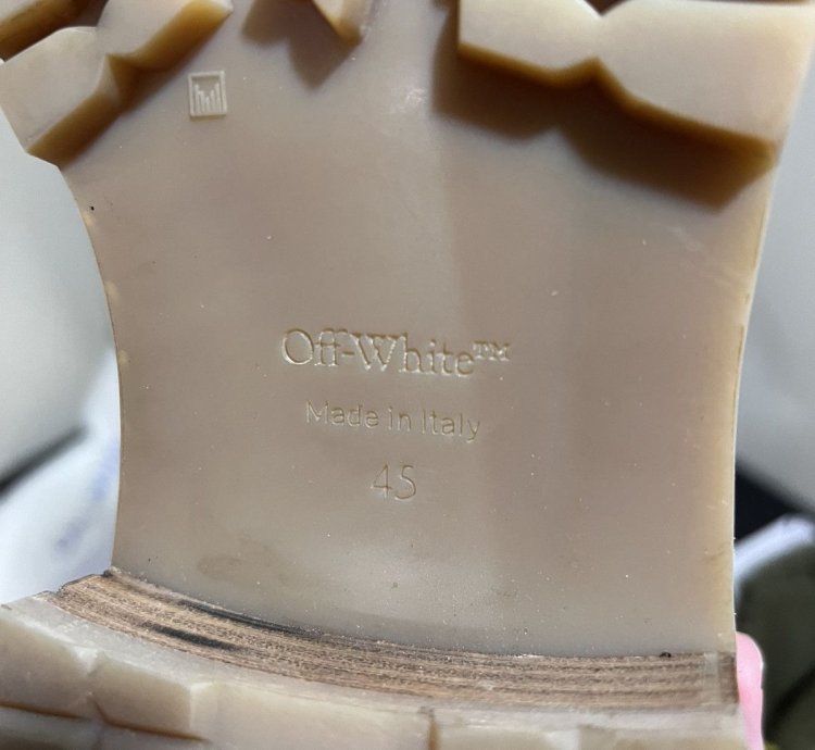 Off White Gstaad Suede Lace Up Boots In Sand Green