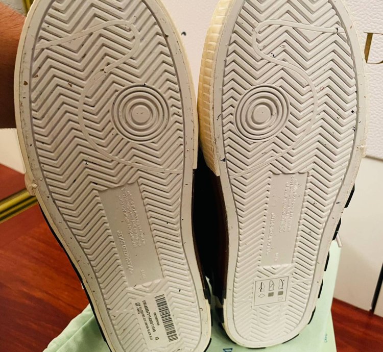 Off White Mid-top Sneakers - Vulcanized Shoes
